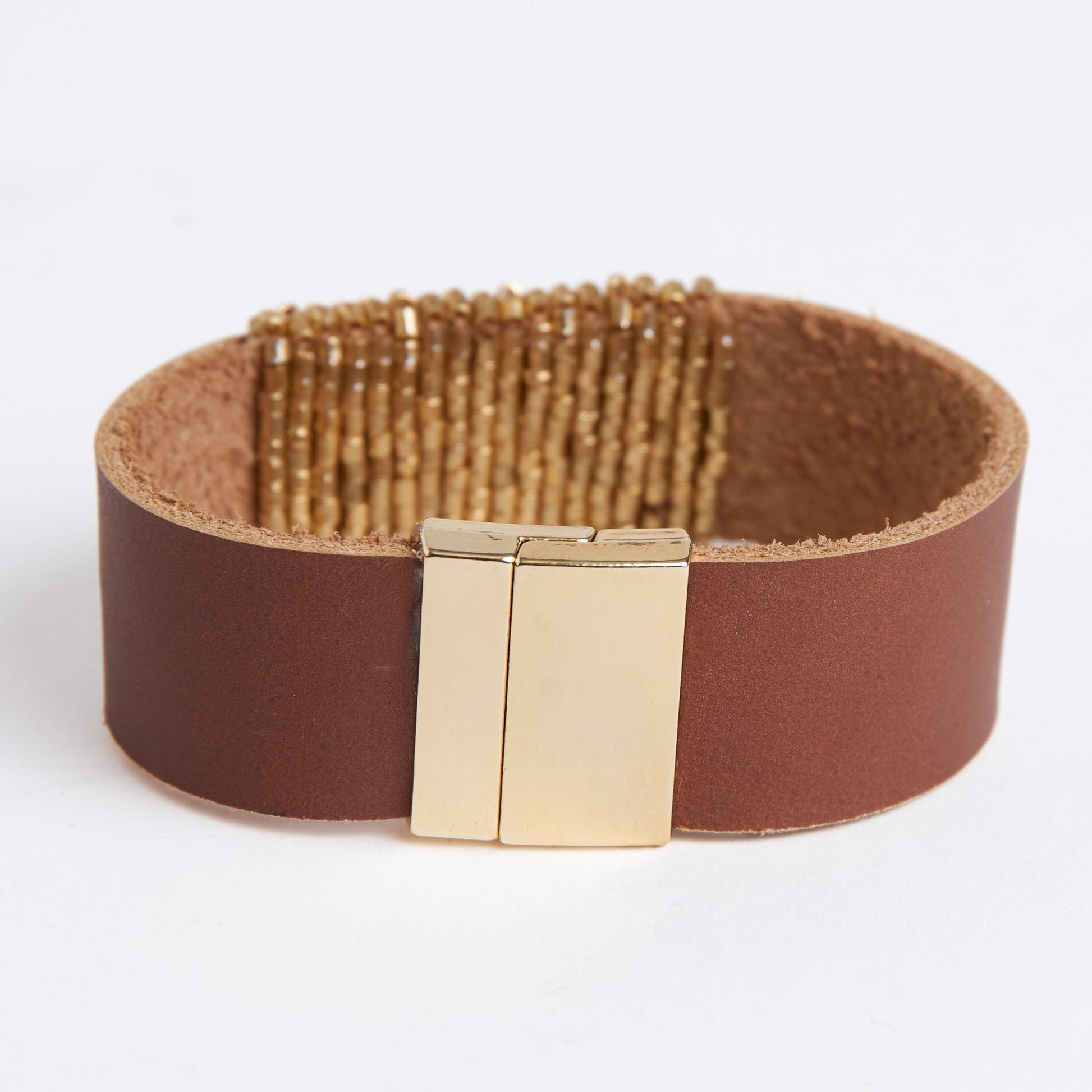 Avery Genuine Leather Magnetic Bracelet