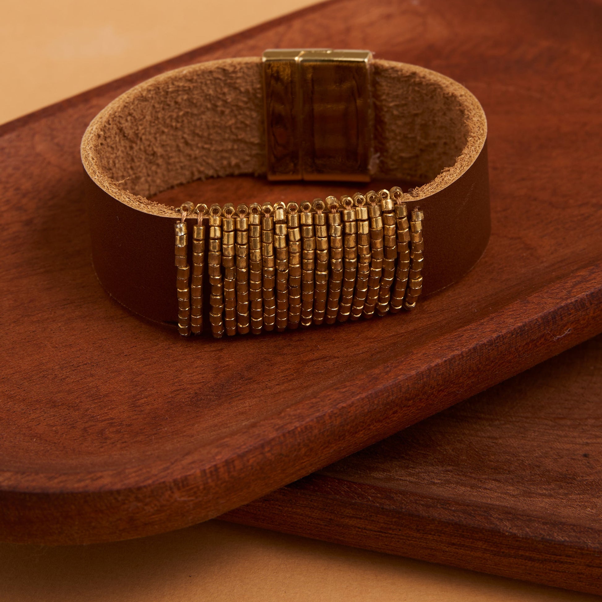 Avery Genuine Leather Magnetic Bracelet
