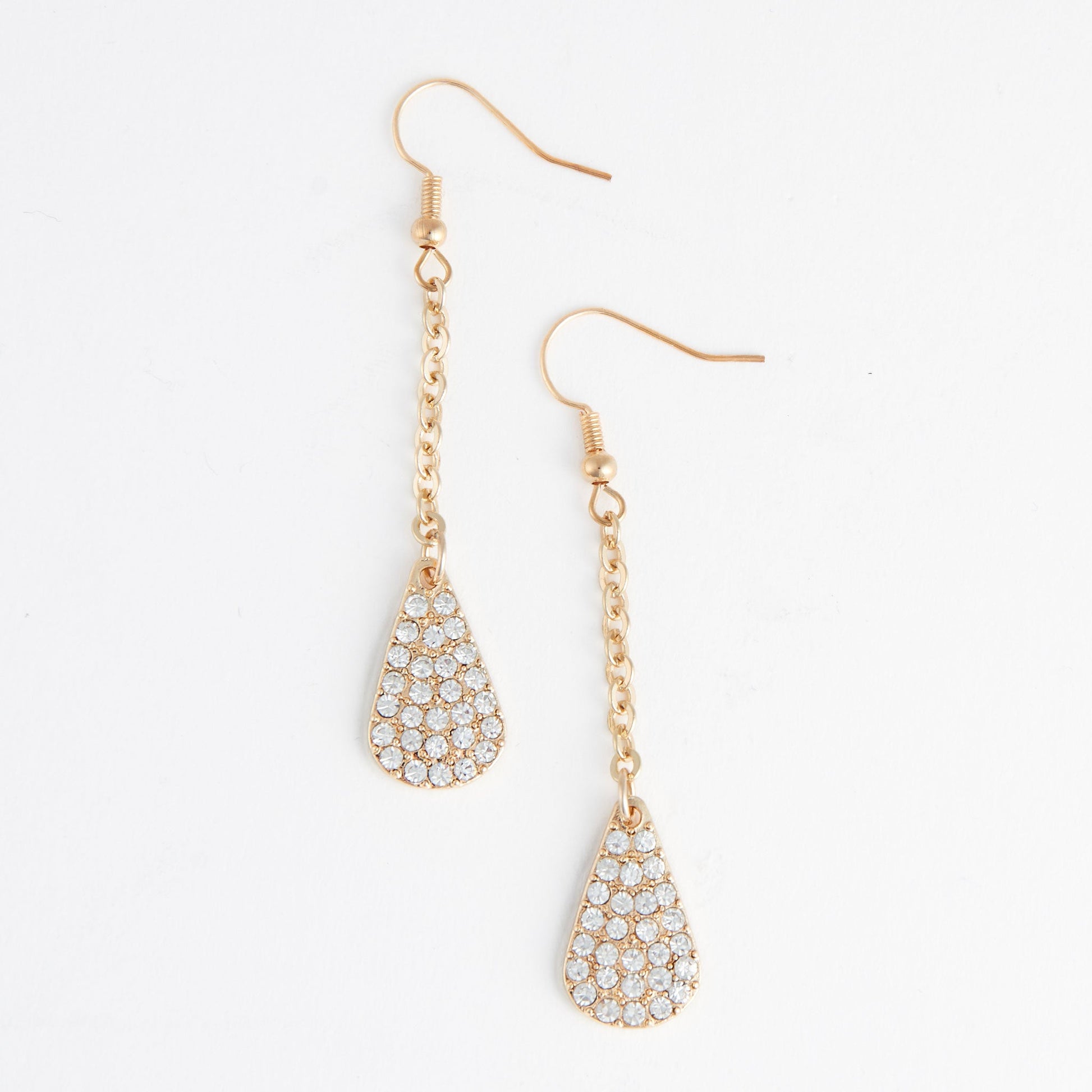 Kara Pave Teardrop Earrings
