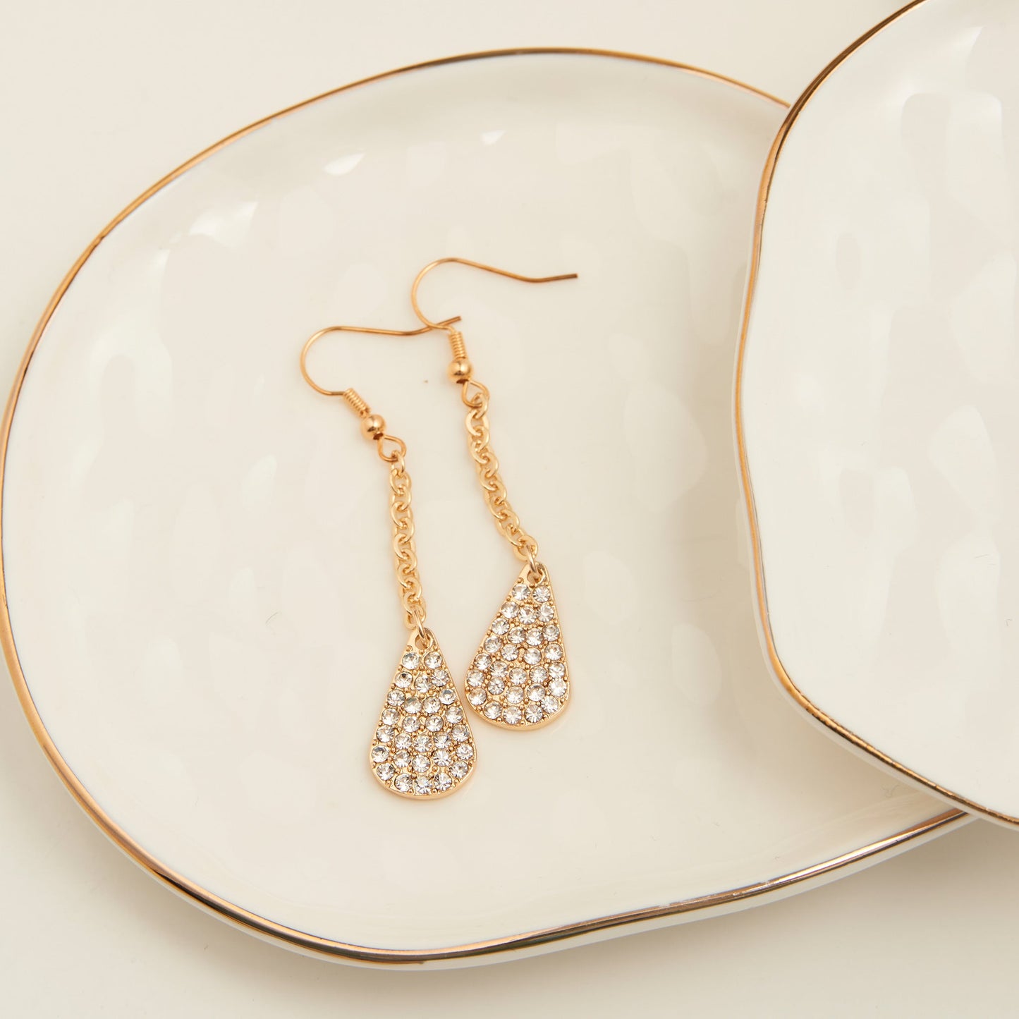 Kara Pave Teardrop Earrings