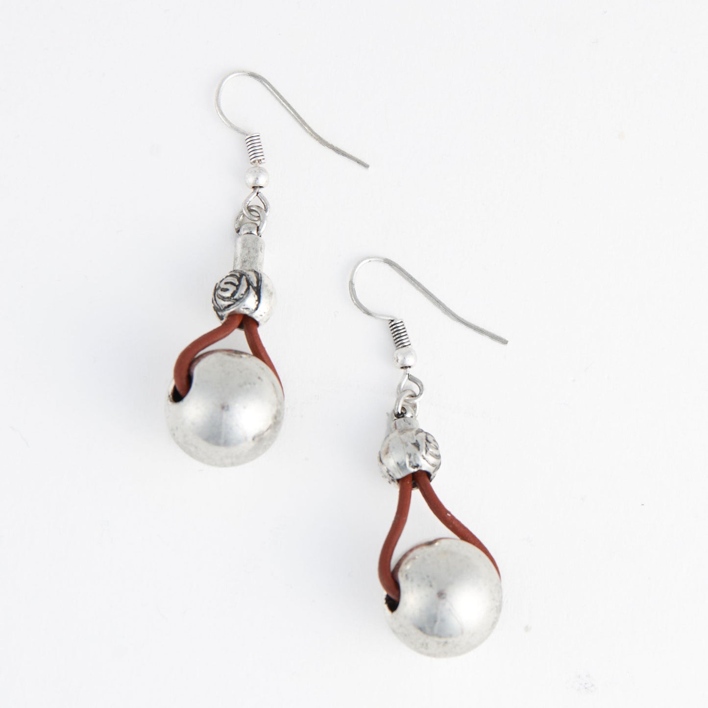 Wild Spirit Leather Drop Earrings
