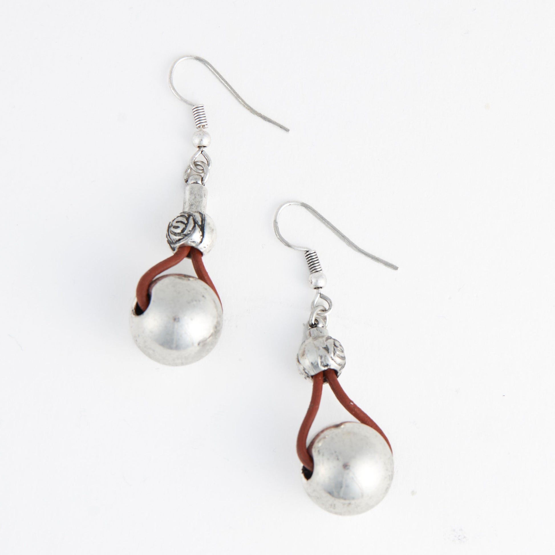 Wild Spirit Leather Drop Earrings