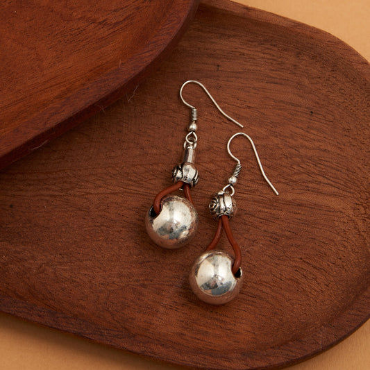 Wild Spirit Leather Drop Earrings
