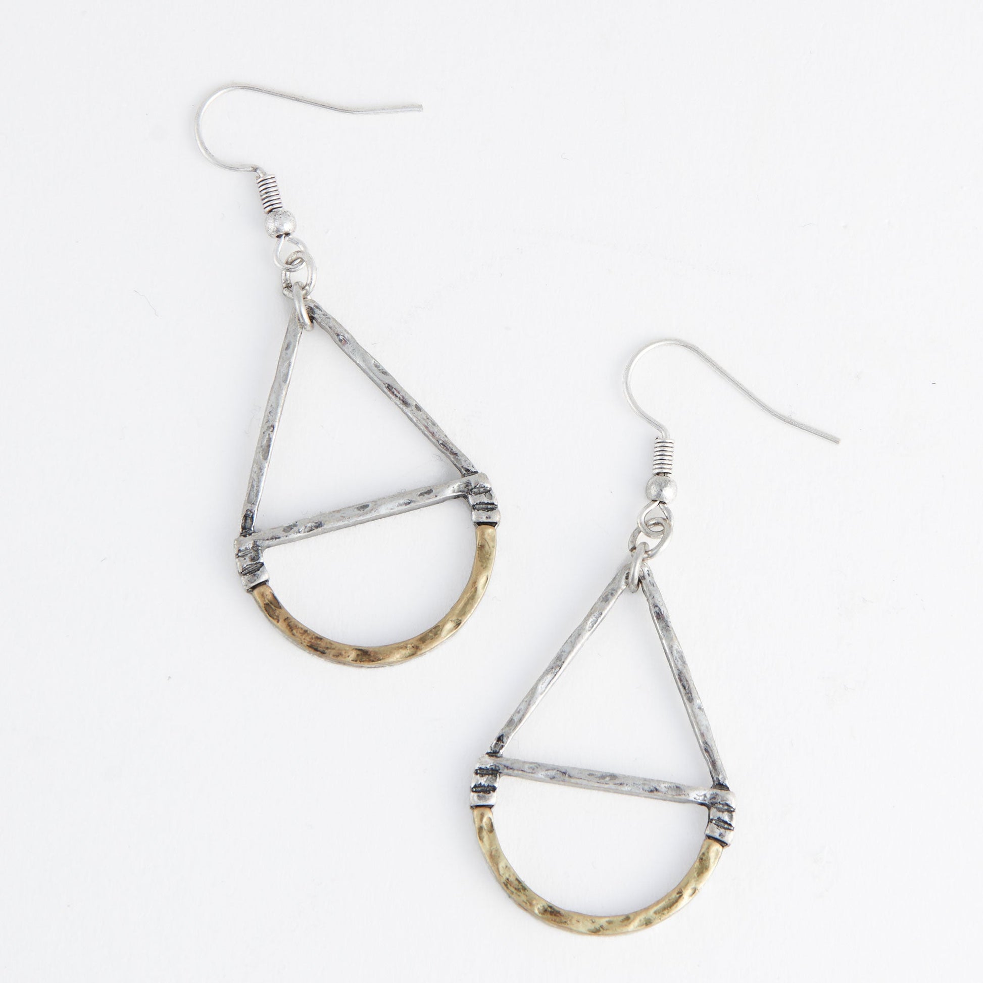 Wild Spirit Hammered Teardrop Earrings