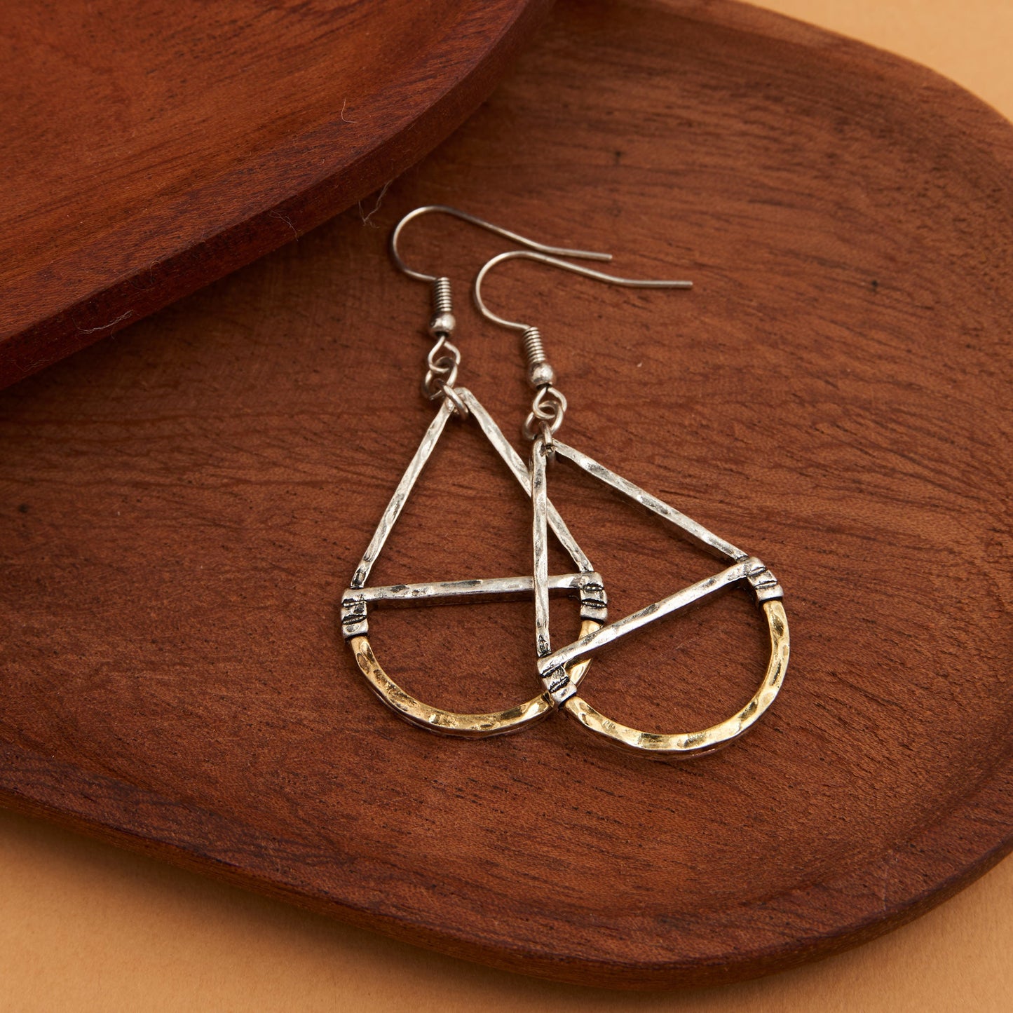 Wild Spirit Hammered Teardrop Earrings