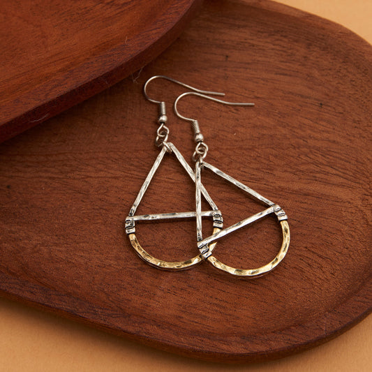 Wild Spirit Hammered Teardrop Earrings