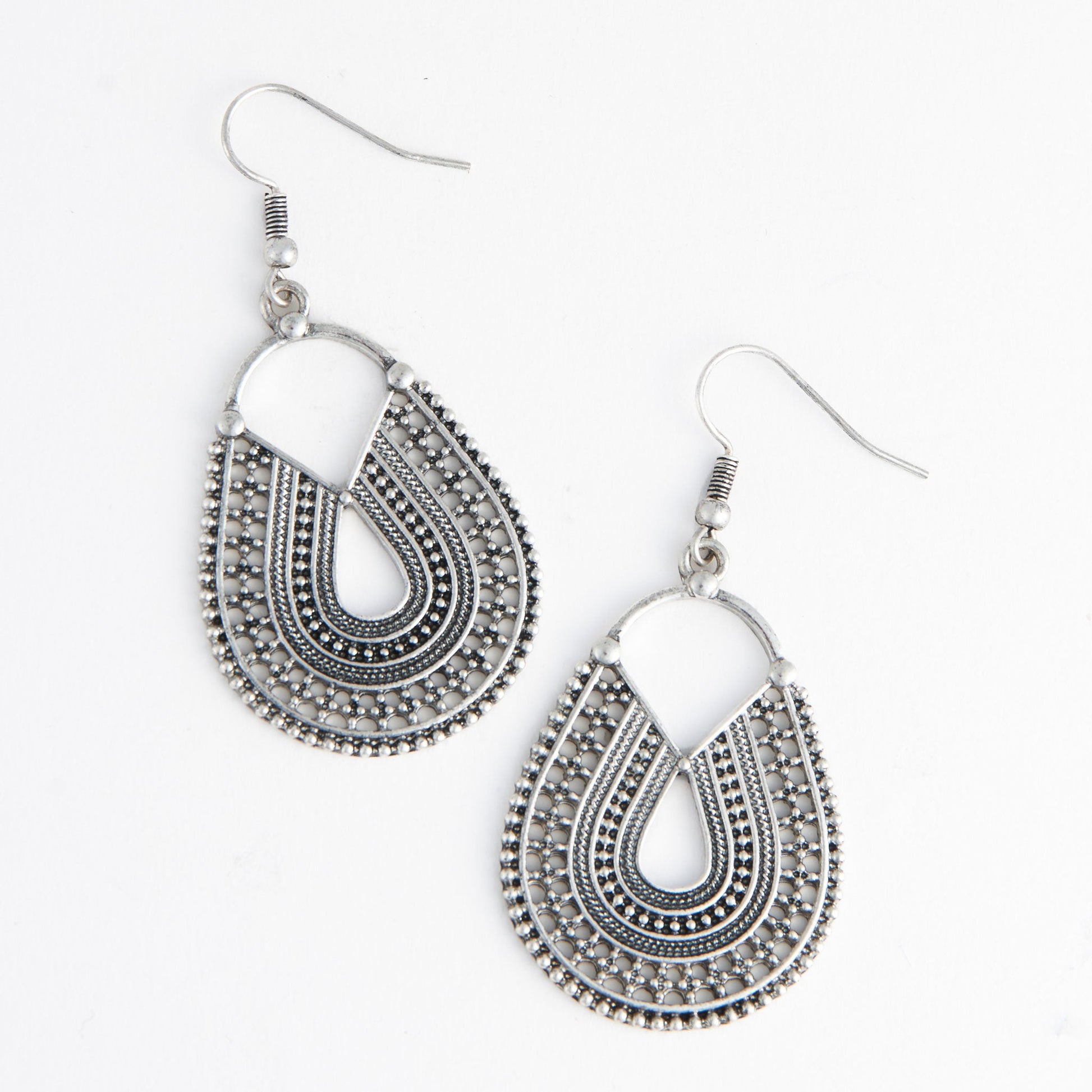 Wild Spirit Textured Curved Earrings