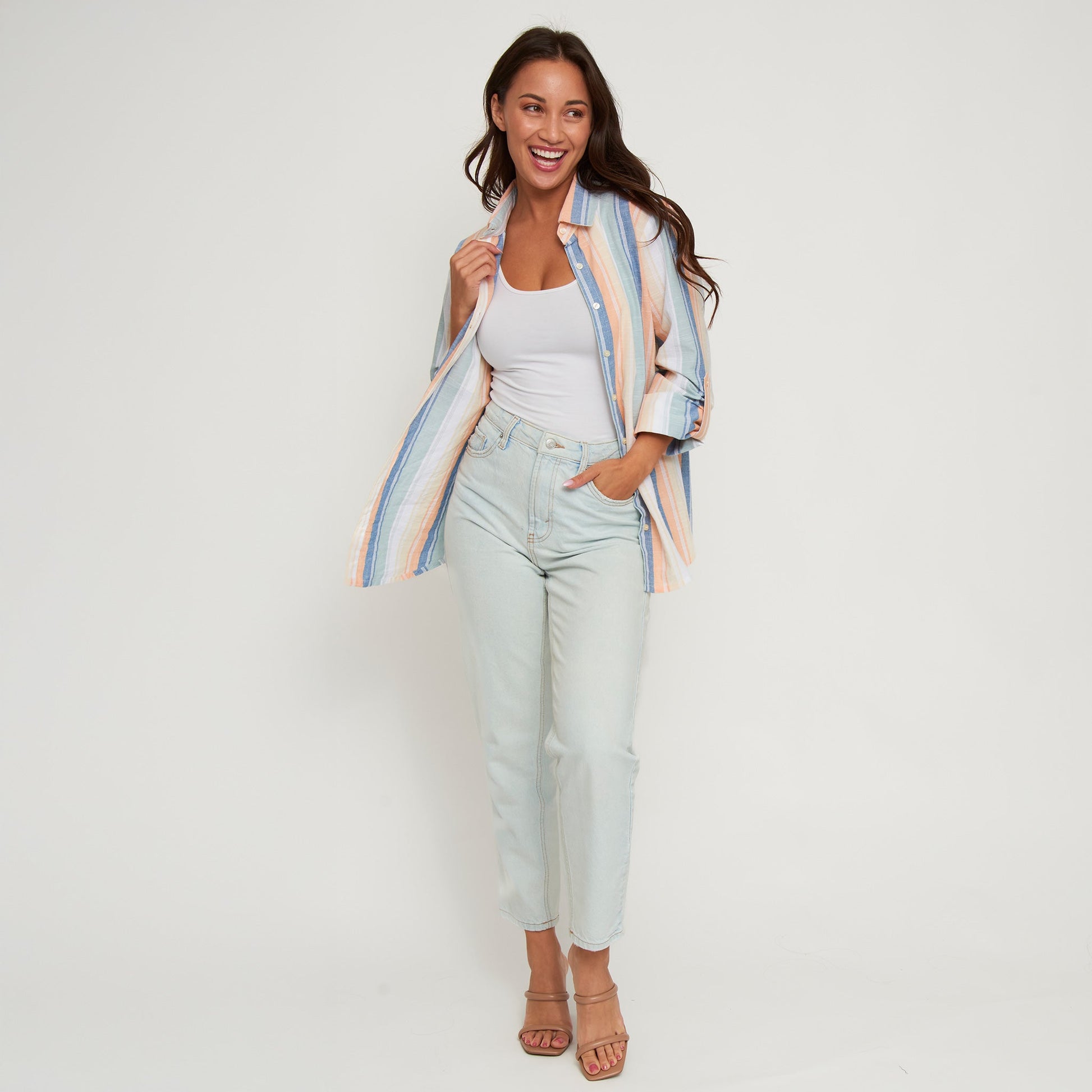 Wynn Striped Button Up Shirt