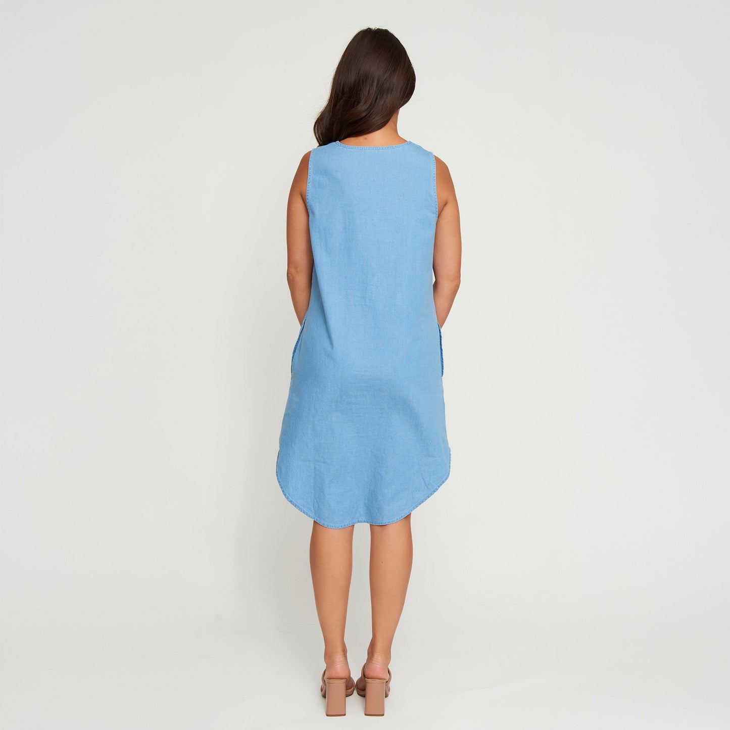 Ellis Sleeveless Denim Dress