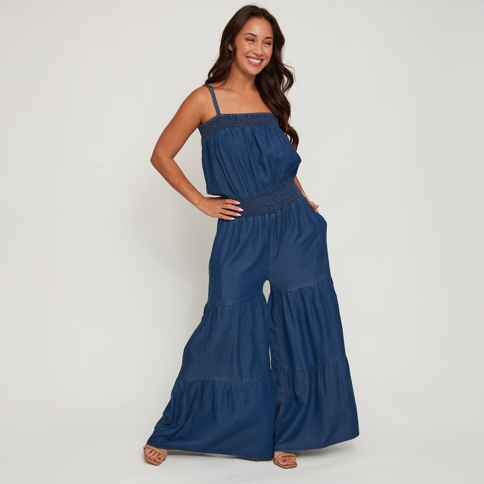 Sylvie Flare Leg Jumpsuit