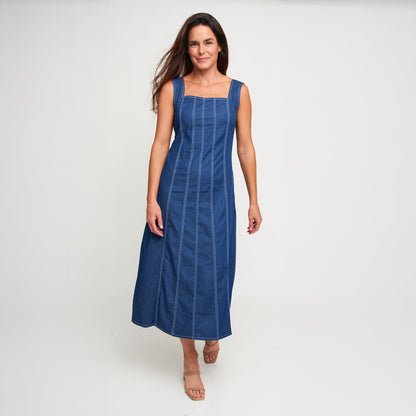 Elle Denim Midi Dress