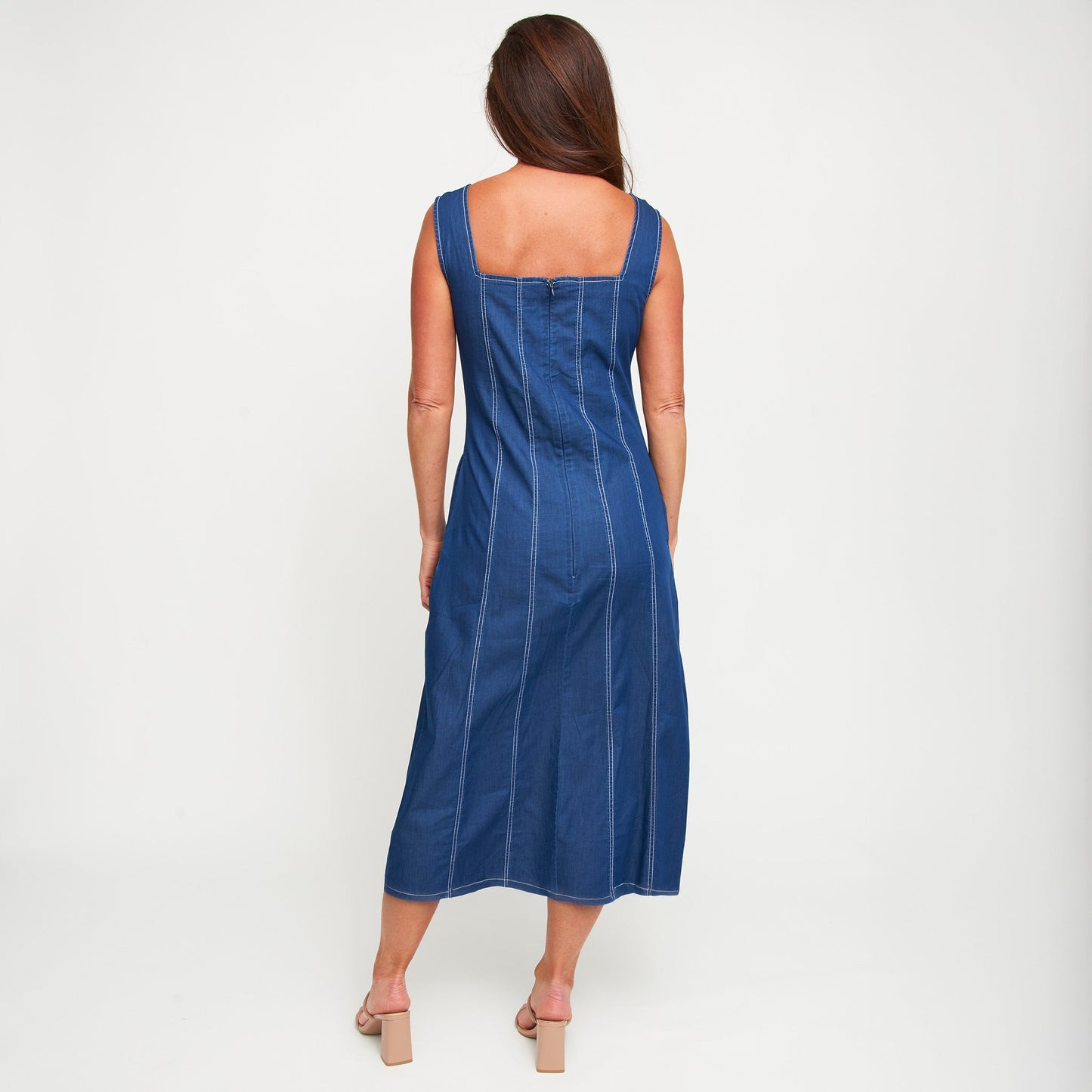 Elle Denim Midi Dress