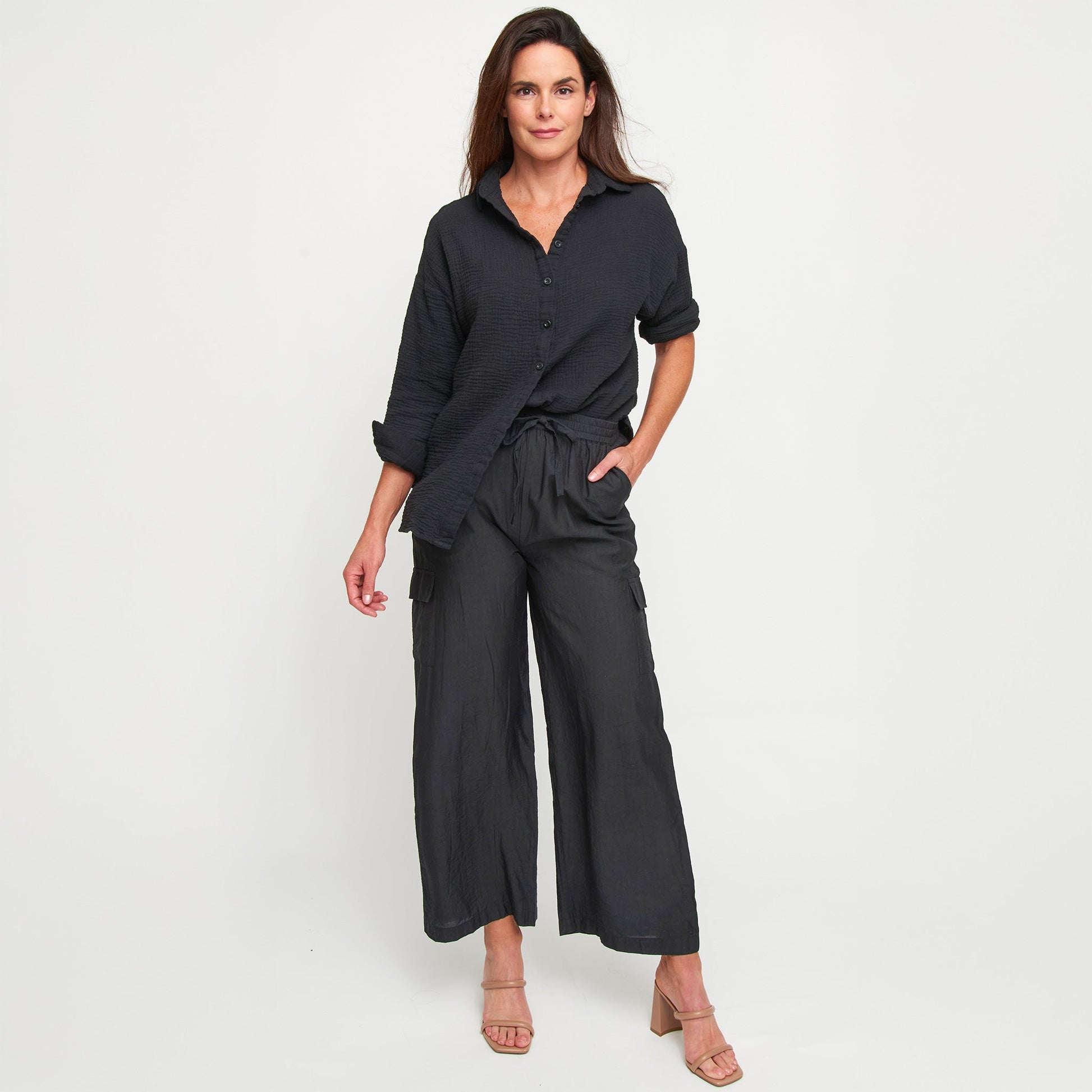 Laine Wide Leg Cargo Pants