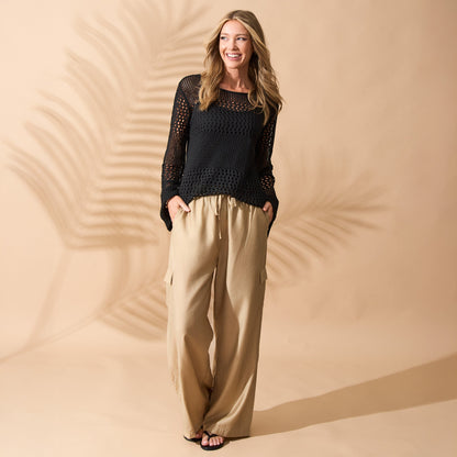 Josie Crochet Open Kit Cover Up