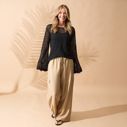 Josie Crochet Open Kit Cover Up