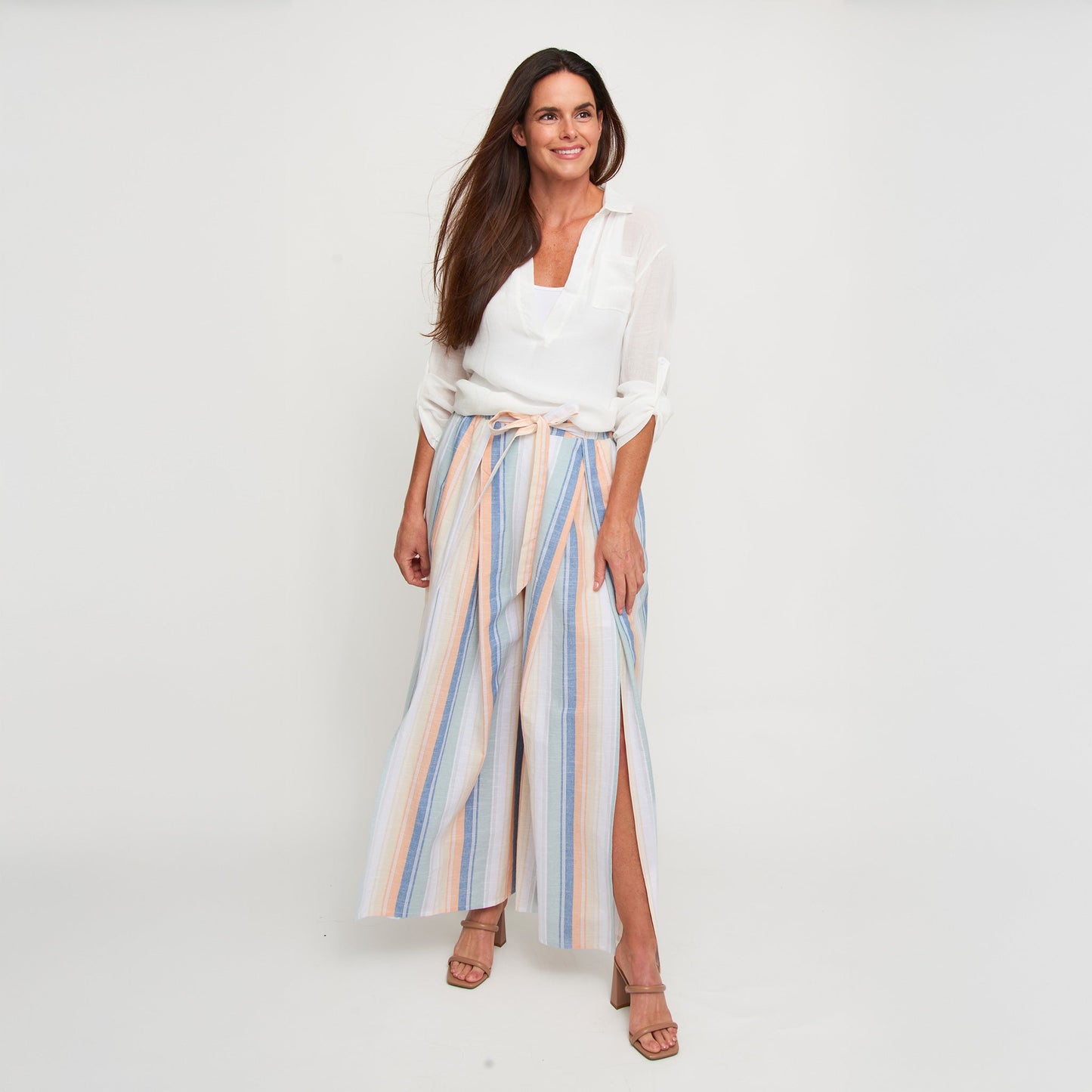 Lila Deep V-Neck Cover Up Shirt