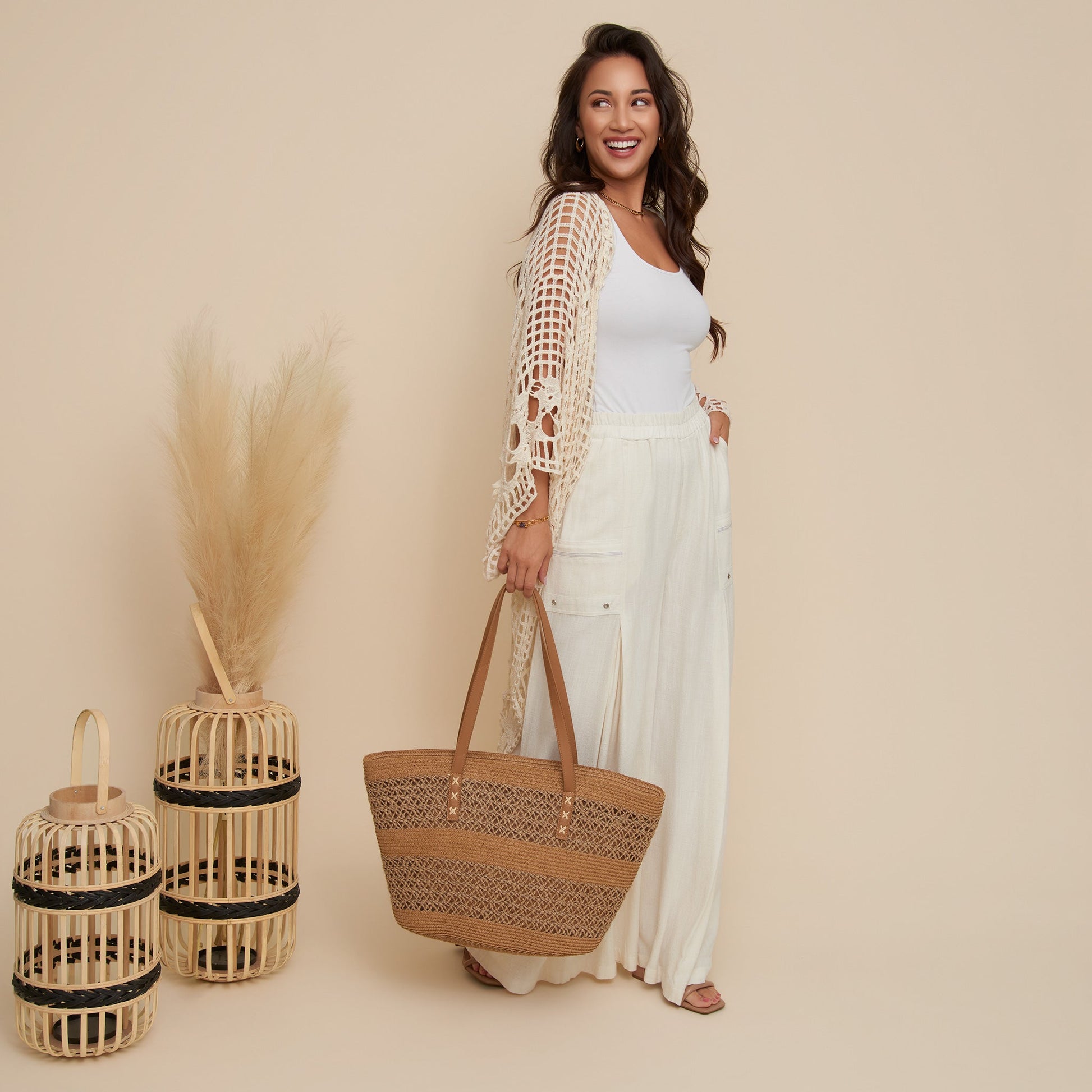 Iris Crochet Open Knit Cardigan