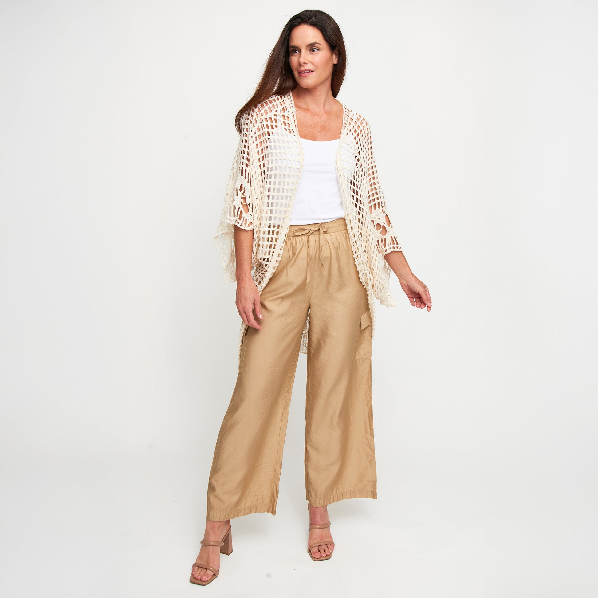 Iris Crochet Open Knit Cardigan