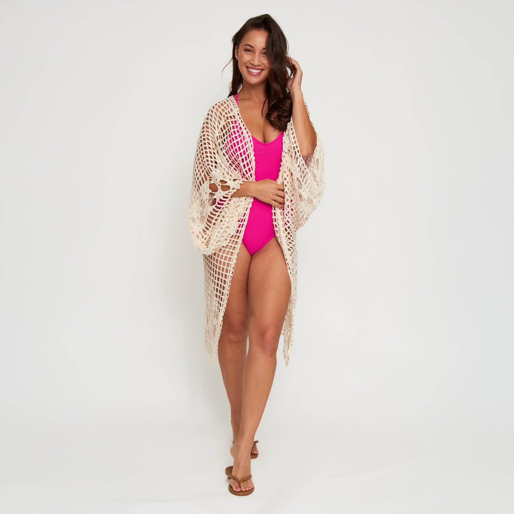 Iris Crochet Open Knit Cardigan
