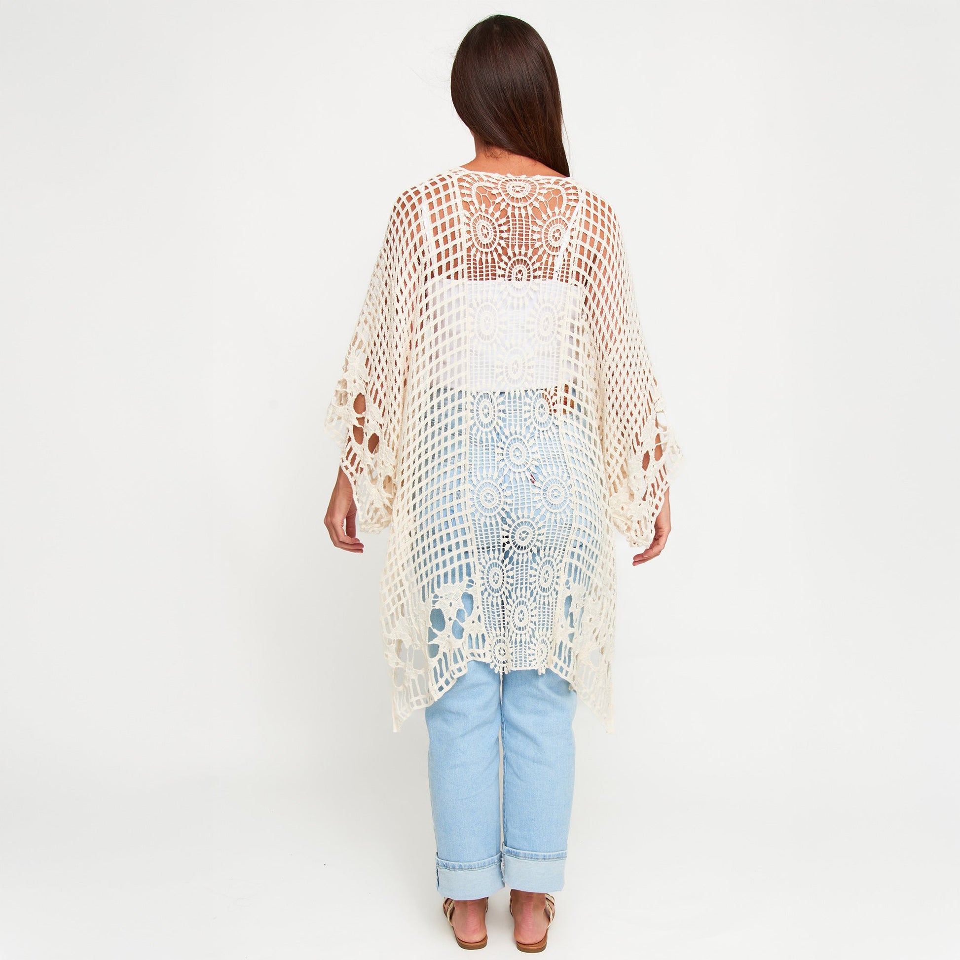 Iris Crochet Open Knit Cardigan