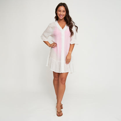 Alix Ruffle Hem Cover Up