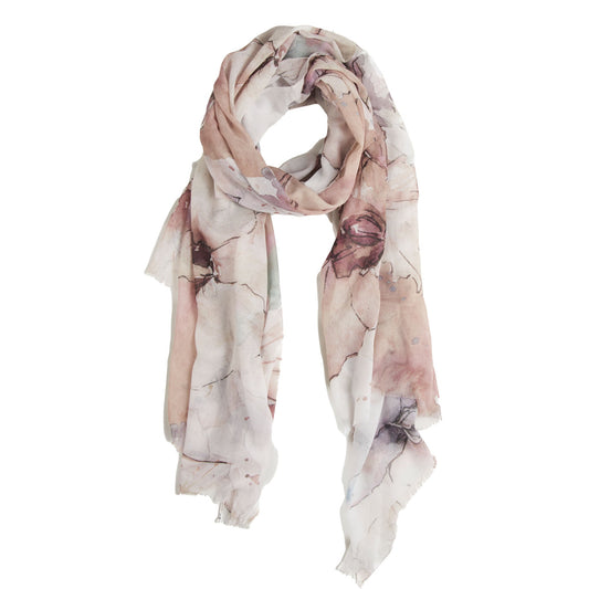Jaden Watercolor Floral Lightweight Scarf