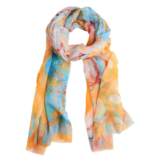 Tilly Abstract Garden Lightweight Scarf