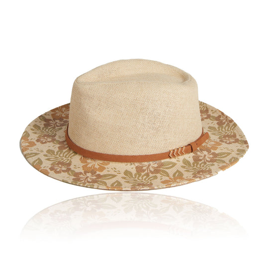 Gianna Floral Panama Hat