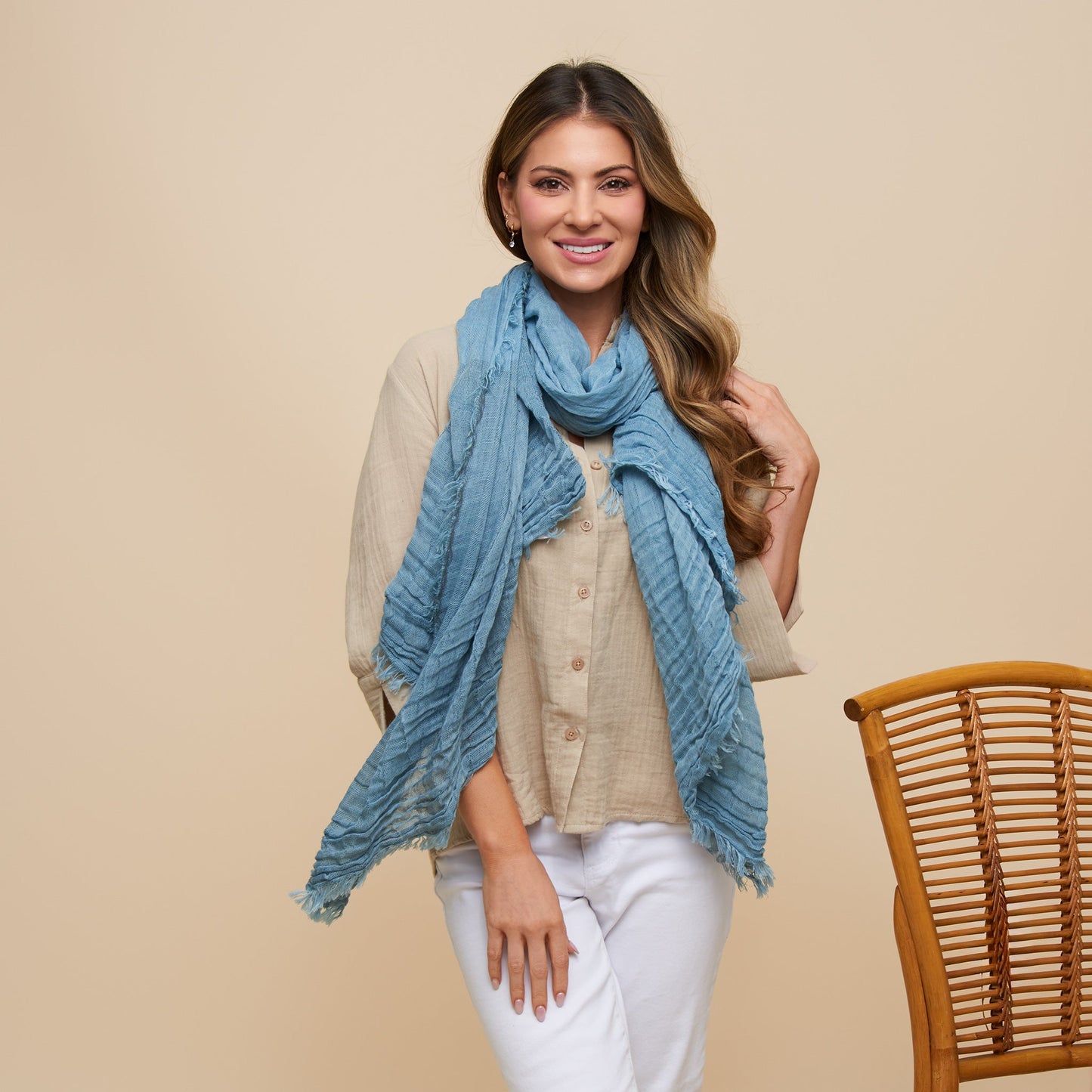 Miranda Lightweight Colorblock Scarf