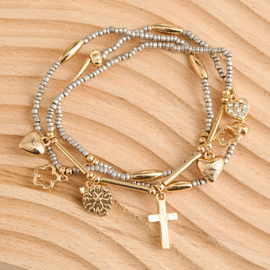 Kate Inspirational Charm Bracelet Set