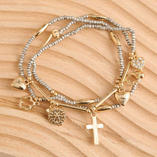 Kate Inspirational Charm Bracelet Set