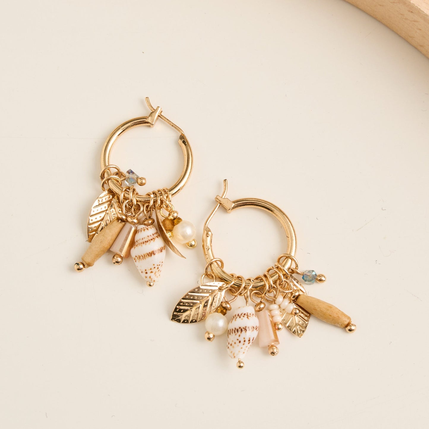 Gabby Multi Charm Hoop Earrings