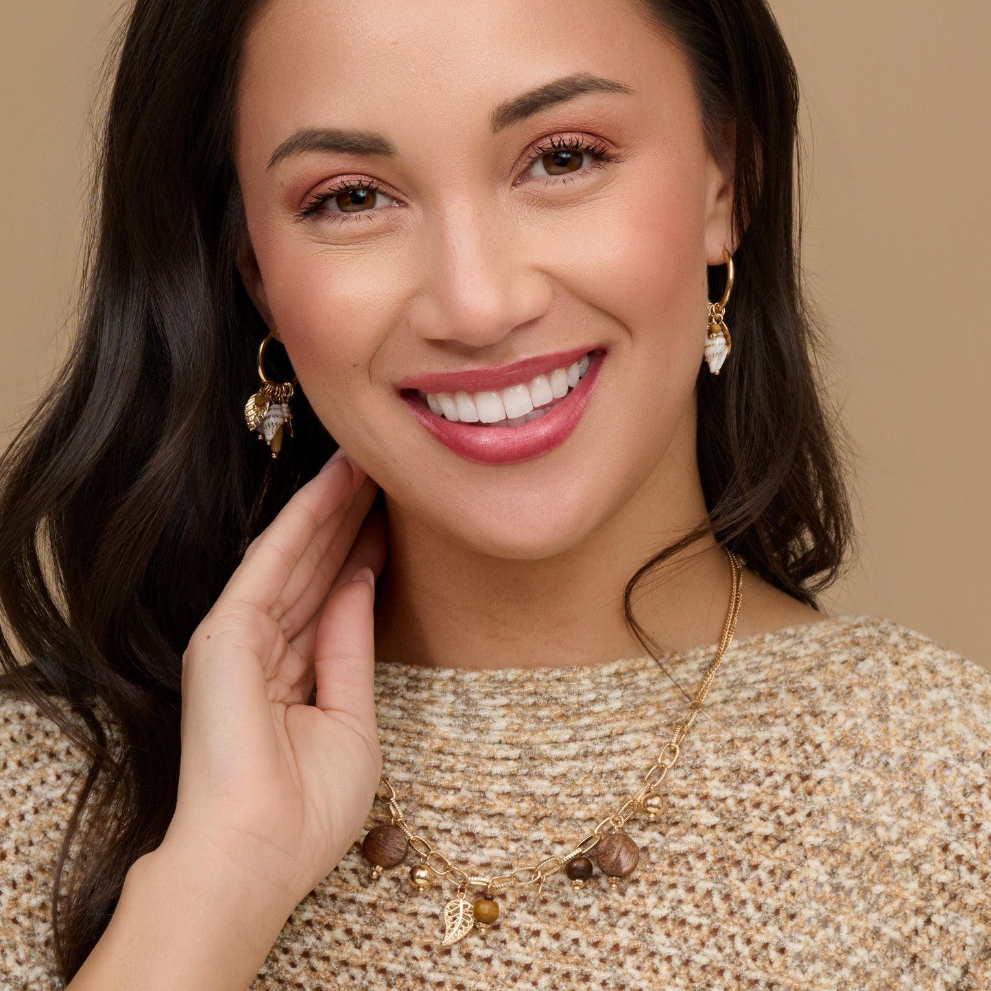 Layla Multi Charm Collar Necklace