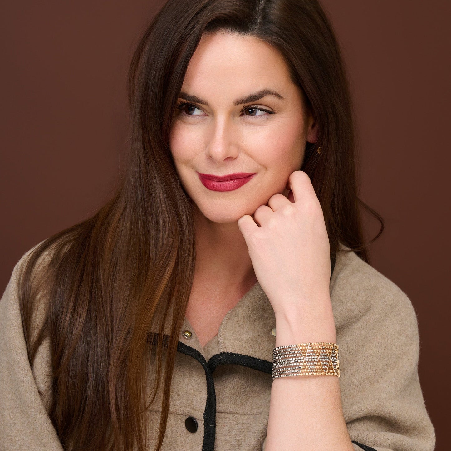 Hilarie Beaded Cuff Bracelet