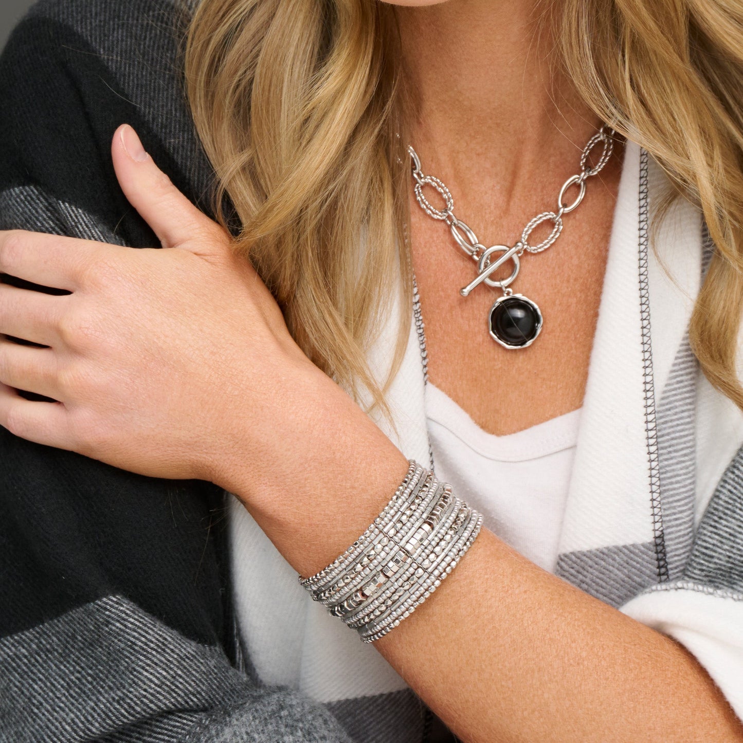 Bria Beaded Cuff Bracelet