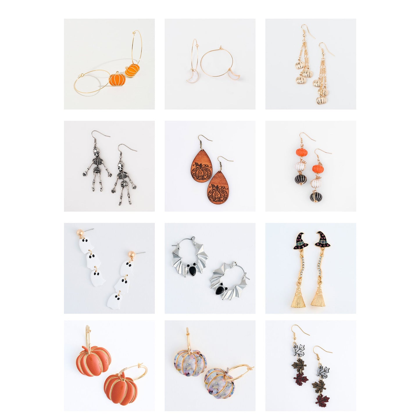 24 Piece Halloween Earring Assortment