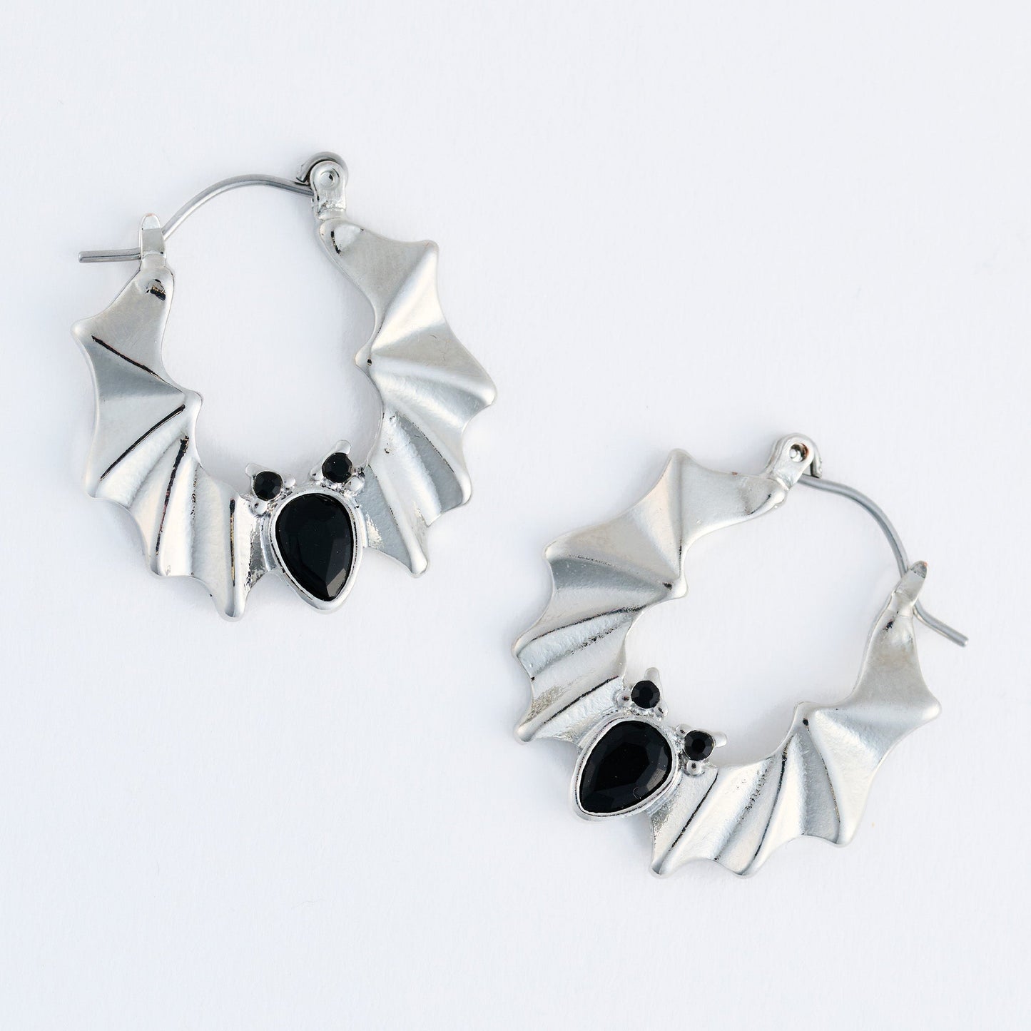Bat Hoop Earrings