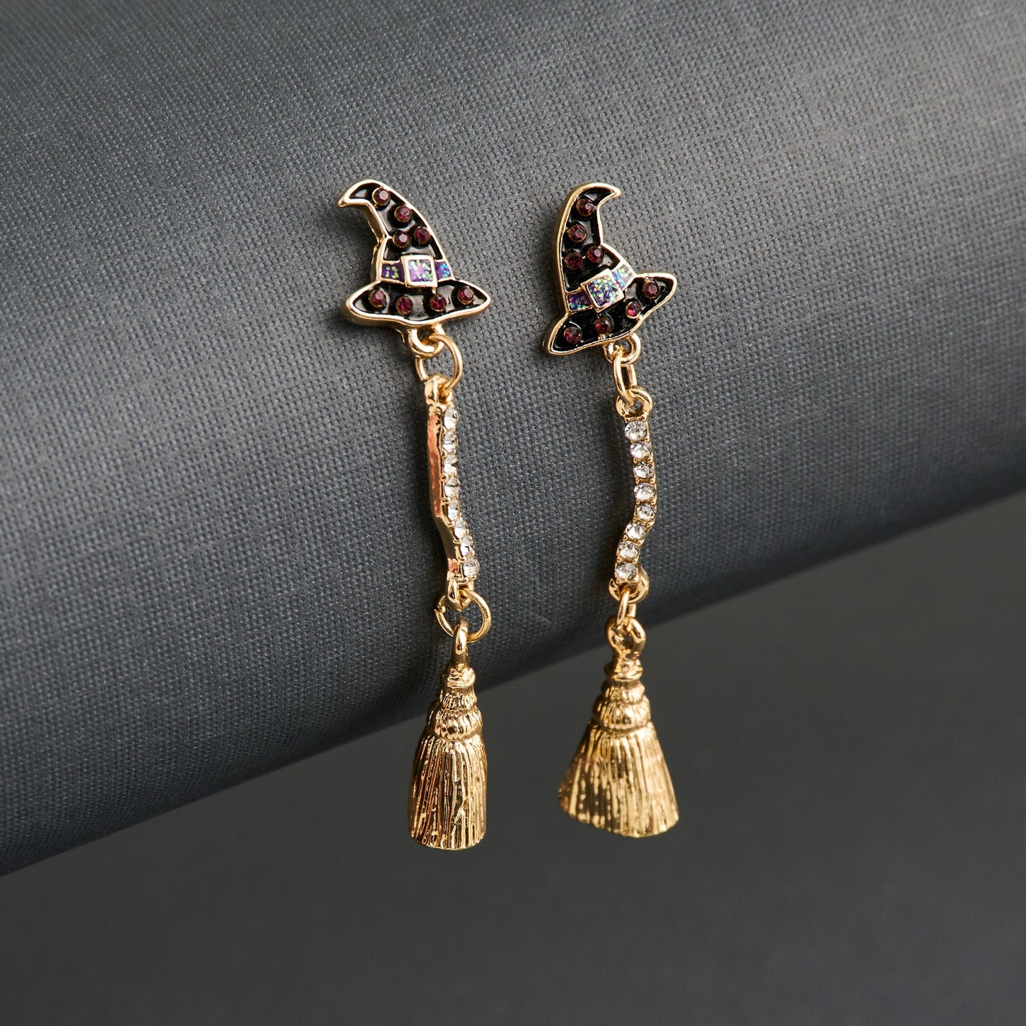 Witch Broom Earrings