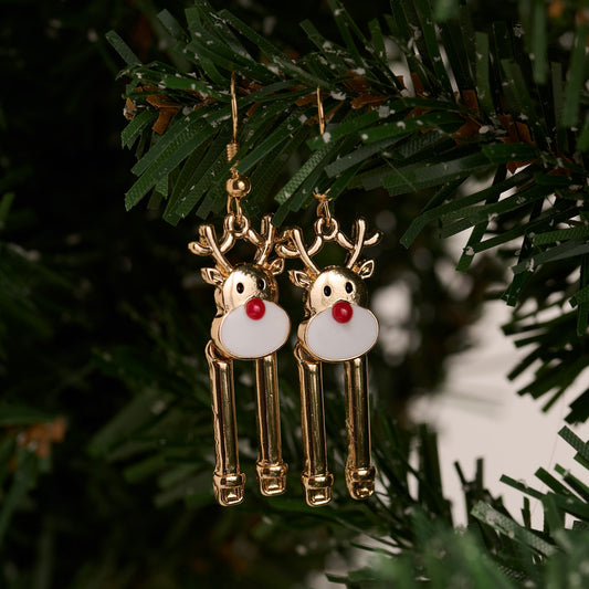 Reindeer Christmas Earrings