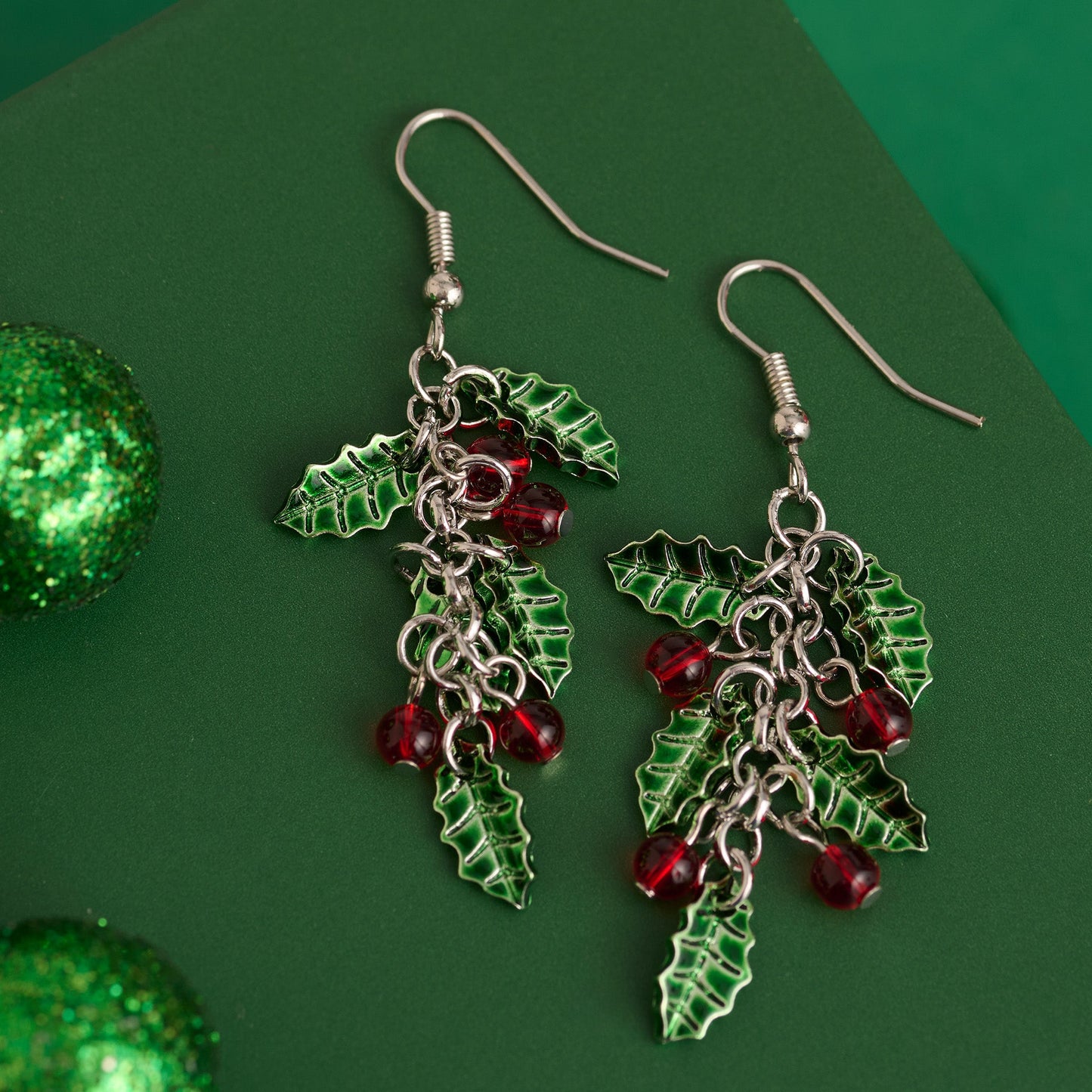 Holiday Poinsettia Earrings