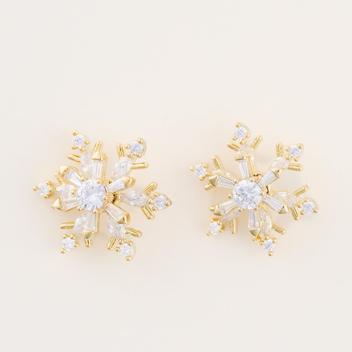 Holiday Spinning Snowflake Earrings
