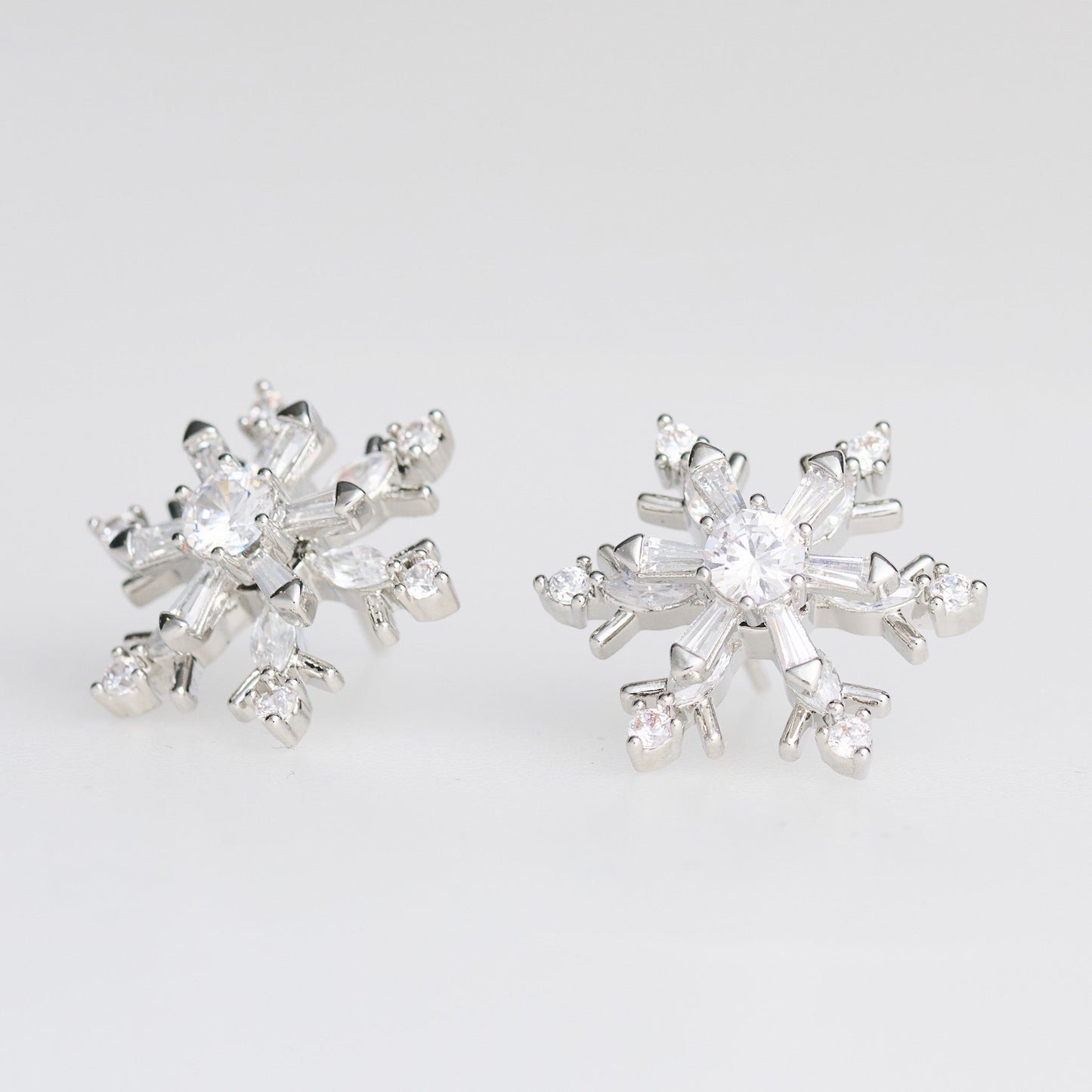 Holiday Spinning Snowflake Earrings