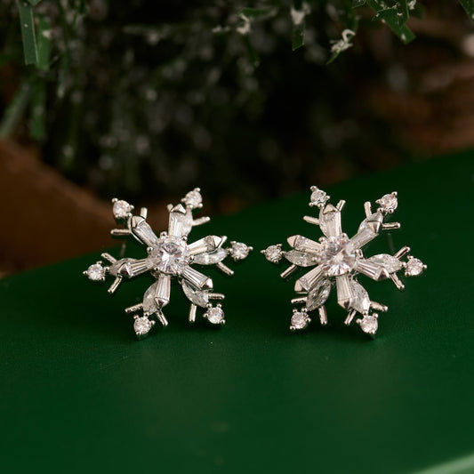 Holiday Spinning Snowflake Earrings