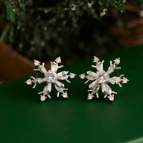 Holiday Spinning Snowflake Earrings