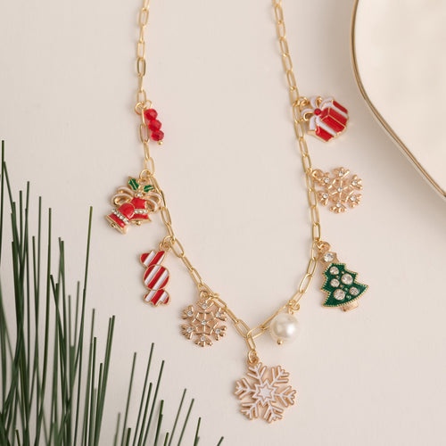Holiday Multi Charm Necklace