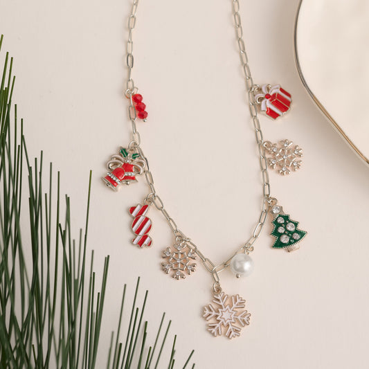 Holiday Multi Charm Necklace