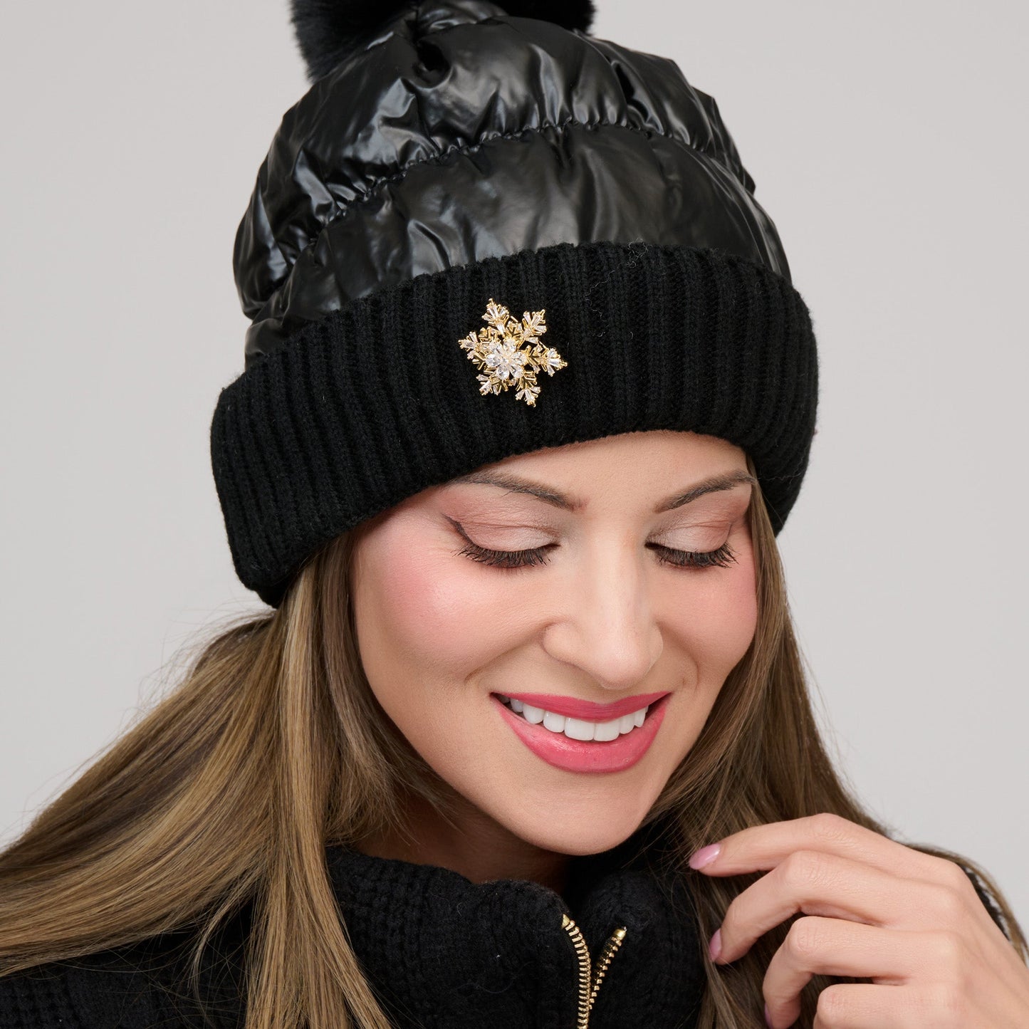 Holiday Spinning Snowflake Brooch
