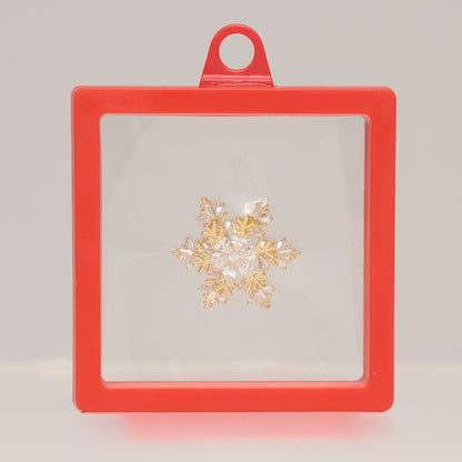 Holiday Spinning Snowflake Brooch