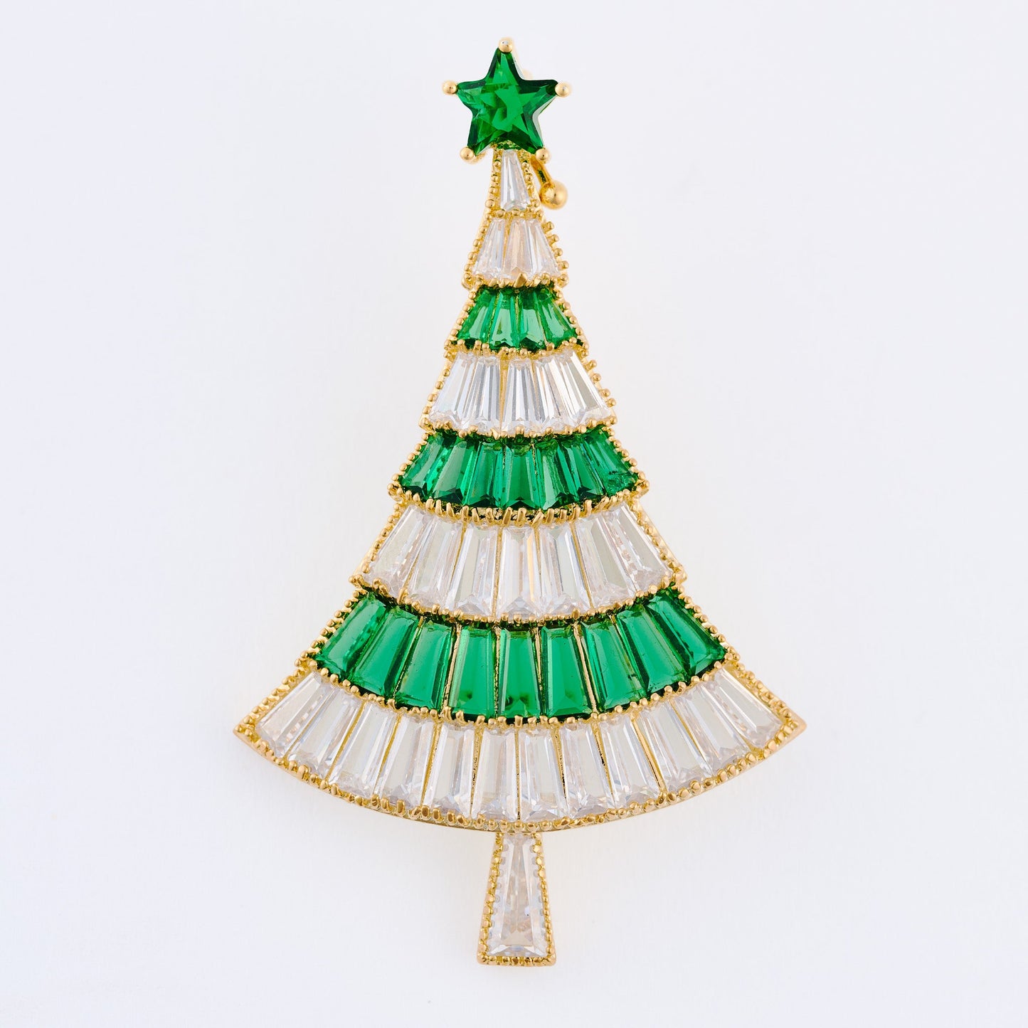 Holiday Vintage Christmas Tree Brooch