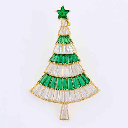 Holiday Vintage Christmas Tree Brooch